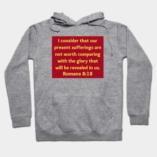 Bible Verse Romans 8:18 Hoodie